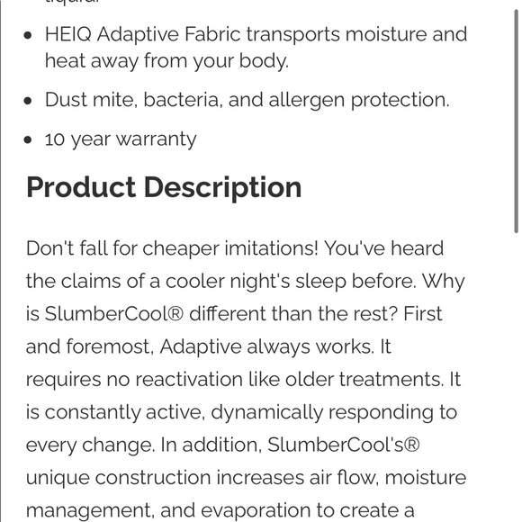 SLUMBER COOL Bedding Slumber Cool Mattress Protector Poshmark